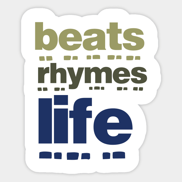 Beats Rhymes Life 32.0 Sticker by 2 souls